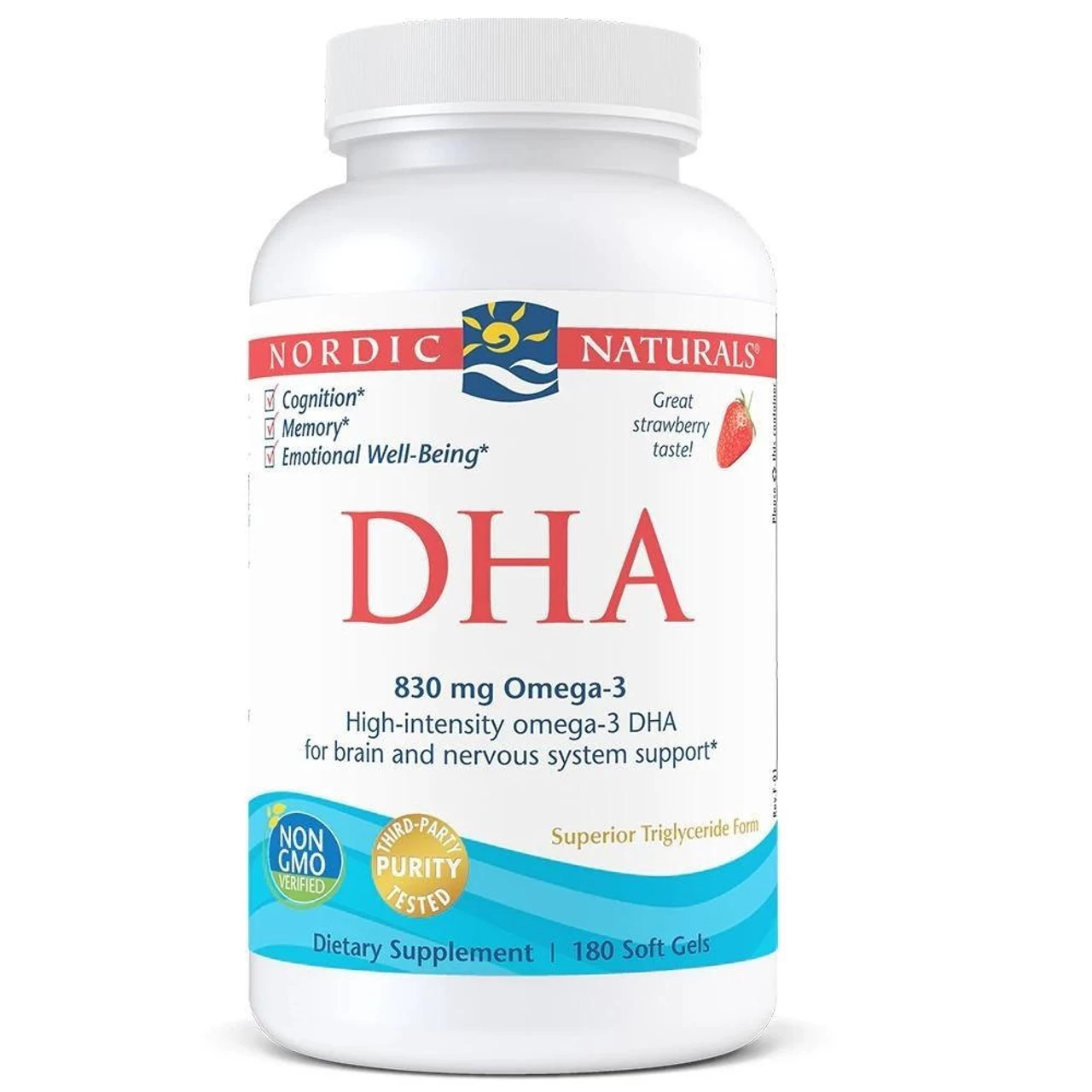 Nordic Naturals DHA 180 Soft Gels Strawberry 3 Nordic Naturals DHA 180 Soft Gels Strawberry
