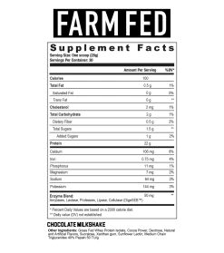 Axe & Sledge Farm Fed 30 Servings -Health And Health Care Shop farmfedsupfactschoc12 1660162121801 12393.1701888857