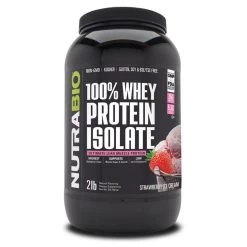 NutraBio 100% Whey Protein Isolate 2lb -Health And Health Care Shop nutrabio whey protein 2lbs strawberry ice cream 81063.1701894089